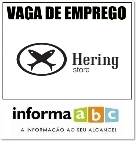 Vaga de Emprego na Hering Store