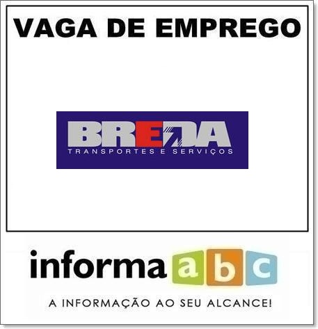 Vaga de Emprego na Breda Transporte