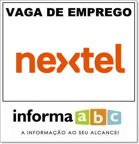 Vaga de Emprego na Nextel