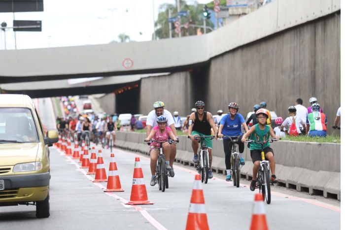 Prefeitura de Santo André entrega primeira ciclofaixa de lazer da cidade
