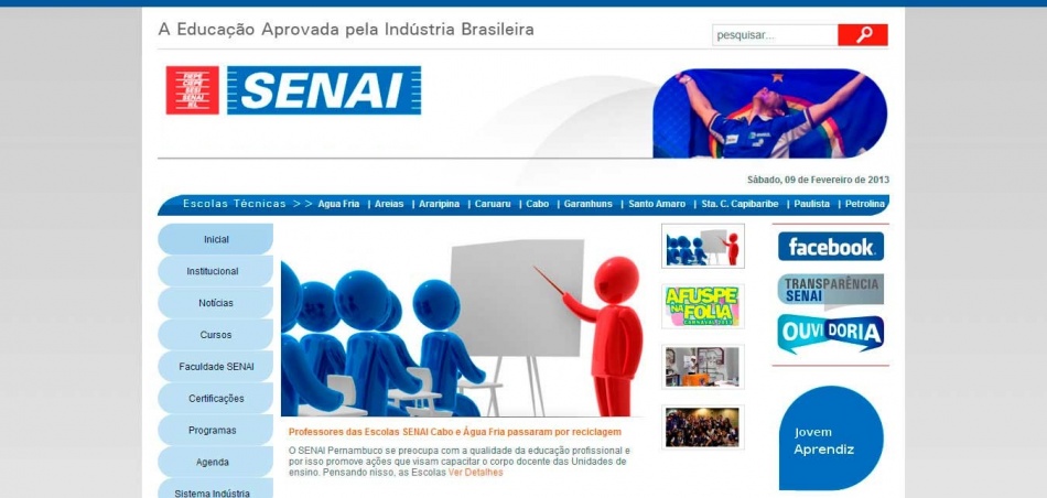 SENAI ABRE INSCRIÇÕES PARA CURSOS EM TECNOLOGIA