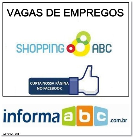 Vaga de Emprego no Shopping ABC em Santo André