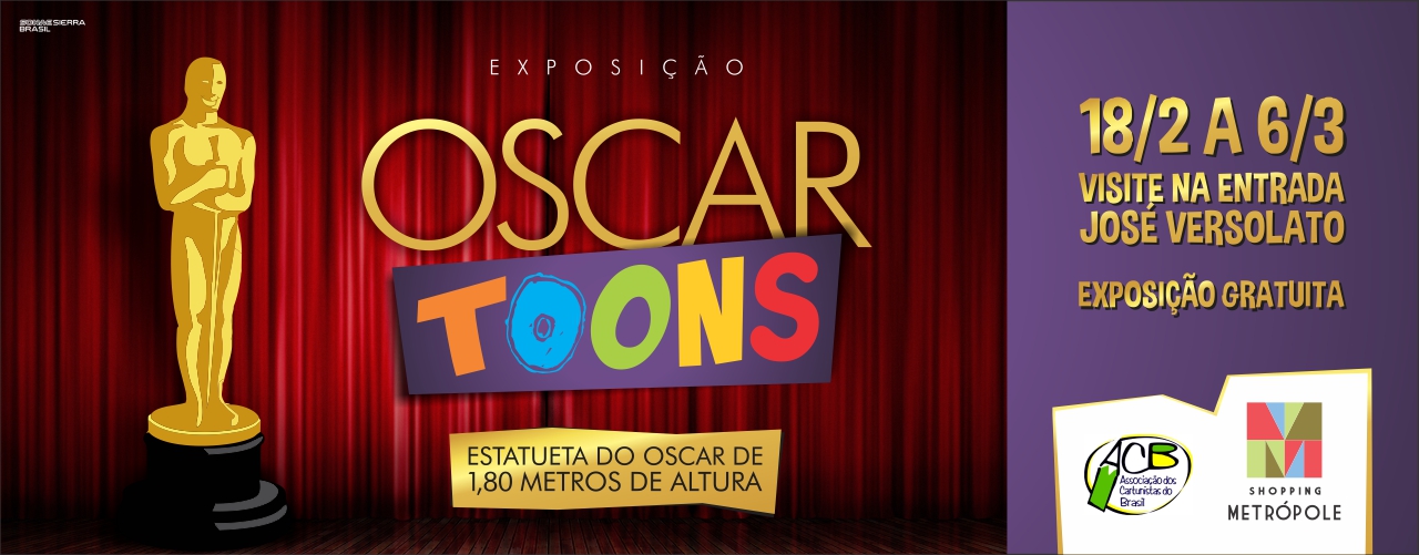 Shopping Metrópole promove exposição com caricaturas de filmes e atores premiados
