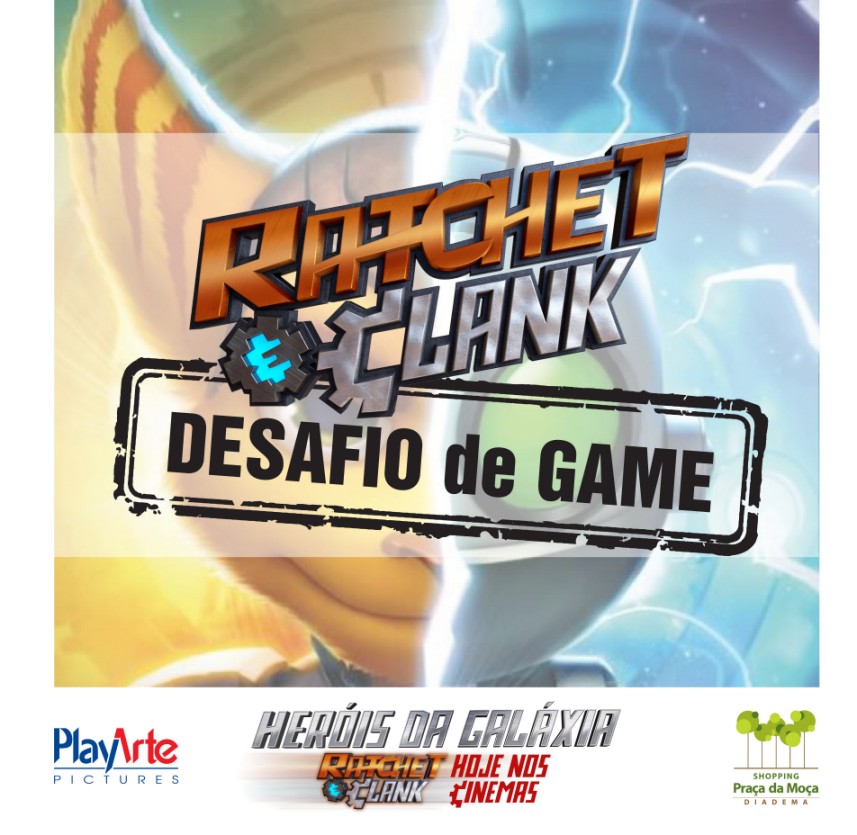 Shopping Praça da Moça e PlayArte promovem "Desafio de game Ratchet & Clank"