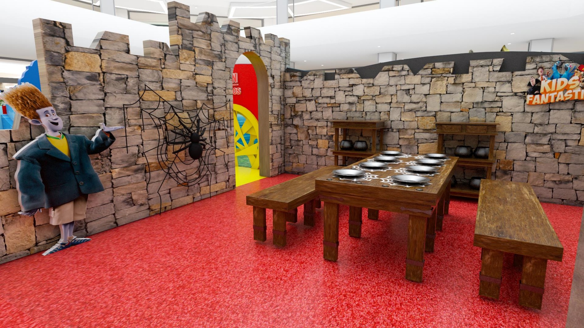 Atrium Shopping anima as férias com circuito inspirado em desenho