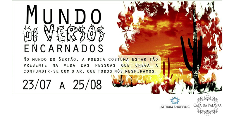 Atrium Shopping traz exposição sobre poesia do sertão nordestino