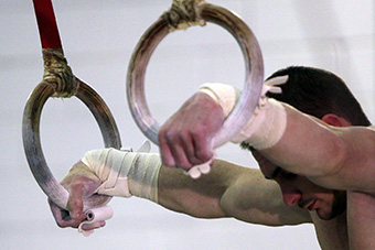 Arthur Zanetti, campeão olímpico, e agora campeão mundial nas argolas