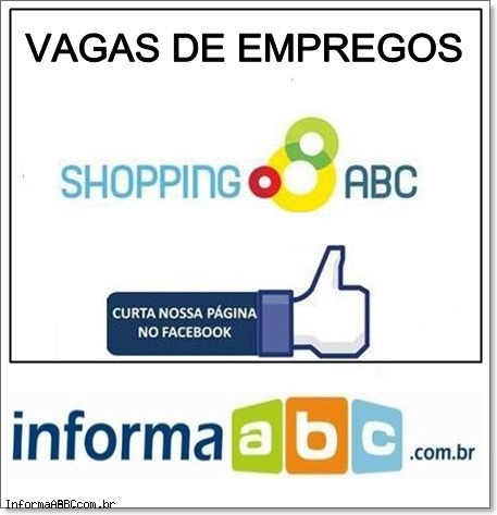 Vaga de Emprego no Shopping ABC em Santo André