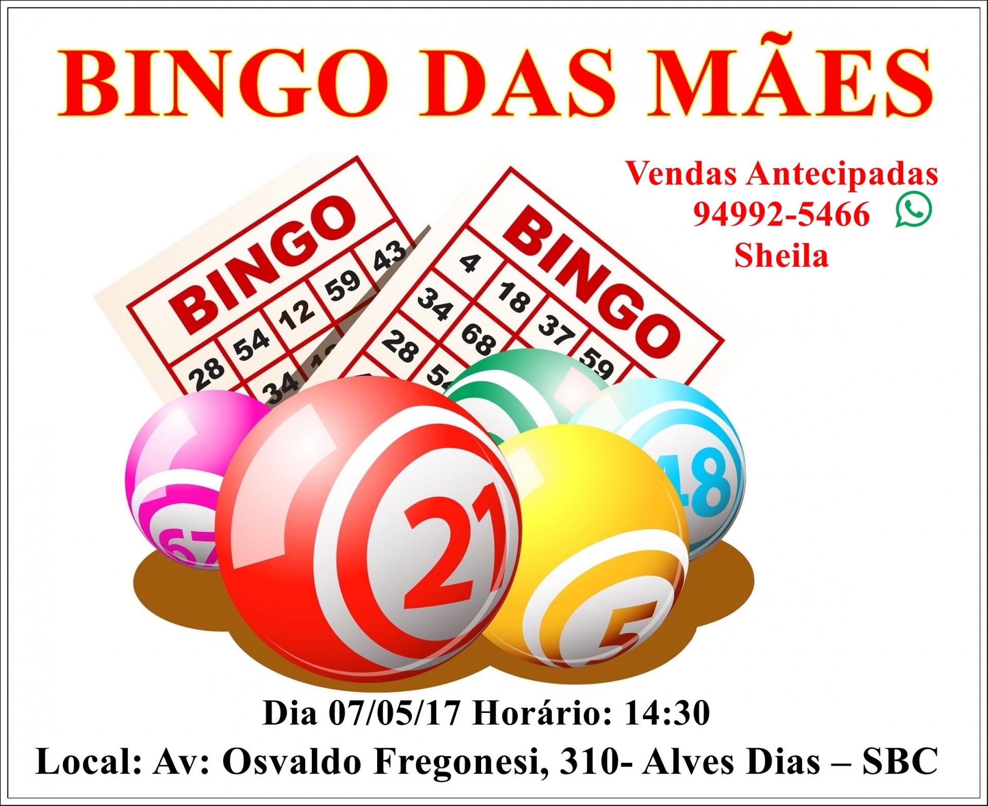 BINGO DAS MÃES