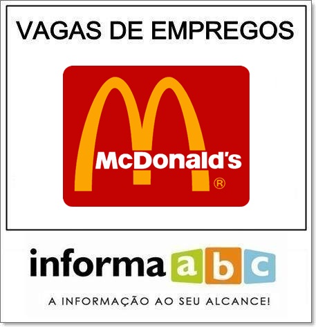 Vaga de Emprego no McDonalds