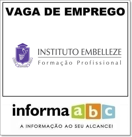 Vaga de Emprego no Instituto Embelleze