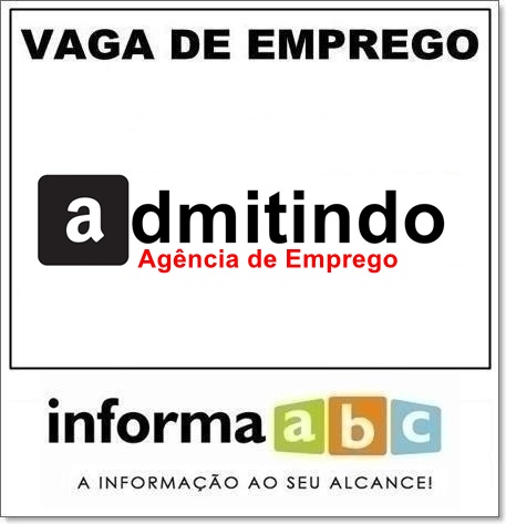 Vaga de Emprego no Admitindo.com.br