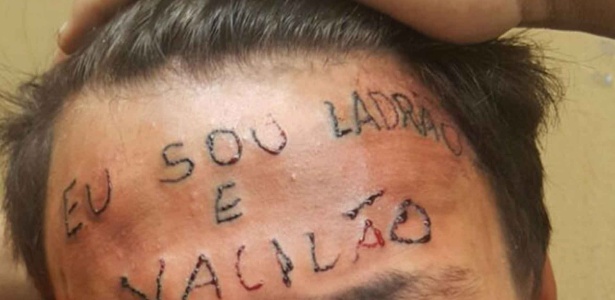 Jovem que teve testa tatuada com "ladrão e vacilão" é preso por furto em SP