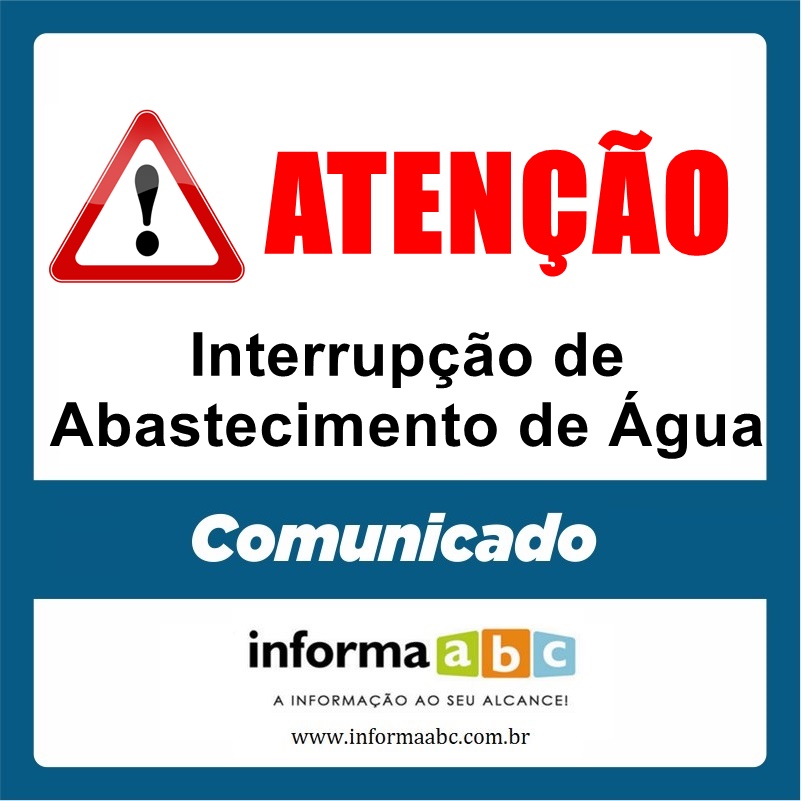 Santo André e Mauá terão 215 bairros sem água nesta quarta-feira (8)