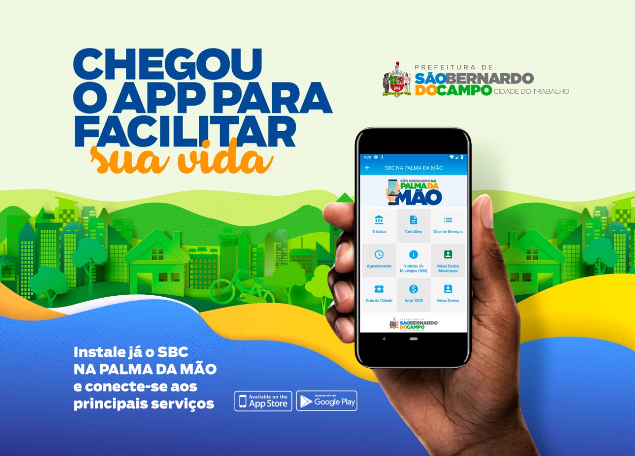 Aplicativo São Bernardo na Palma da Mão conecta aos principais serviços municipais