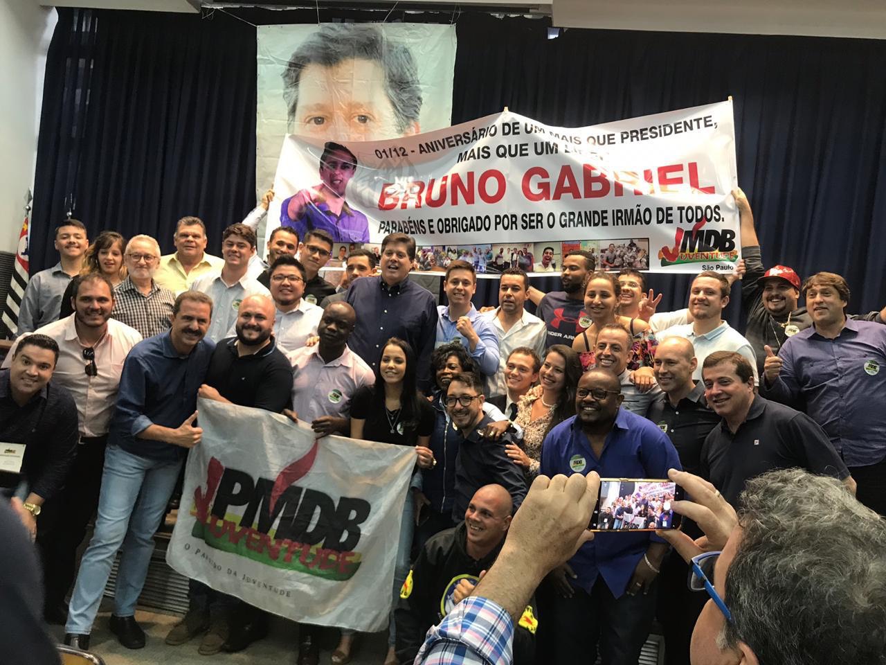 Bruno Gabriel é reeleito presidente da Juventude do MDB de São Paulo