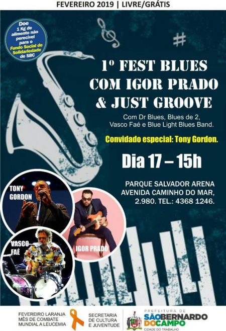 Em São Bernardo, Parque Salvador Arena é palco do 1º Fest Blues