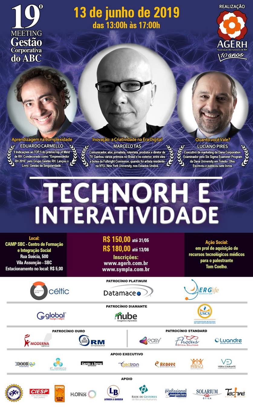 19º Meeting de Gestão Corporativa do ABC- TechnoRH e Interatividade!