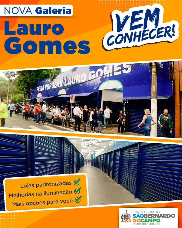 Nova Galeria na Praça Lauro Gomes em São Bernardo