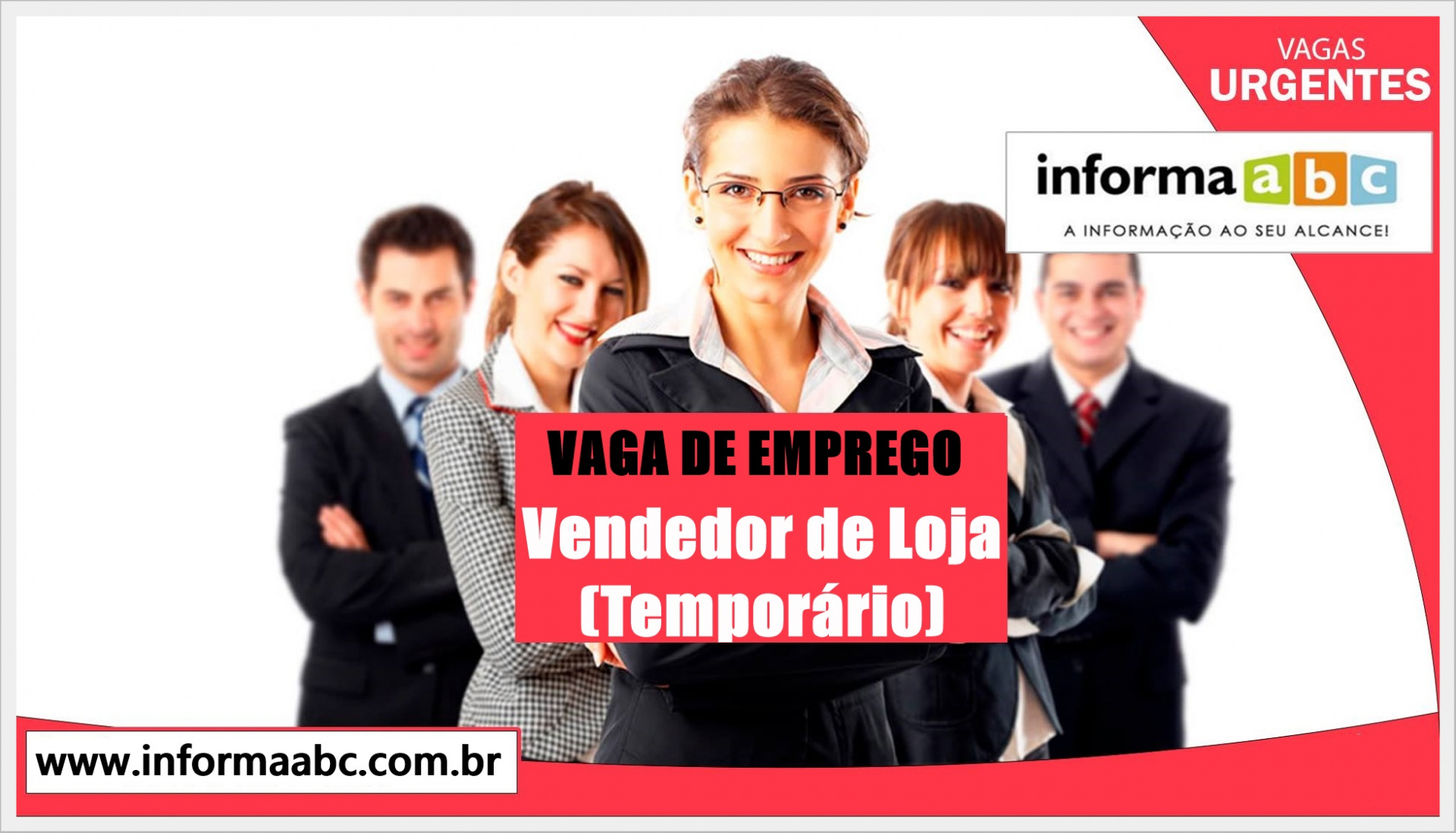 Vaga de Vendedor de Loja Temporário