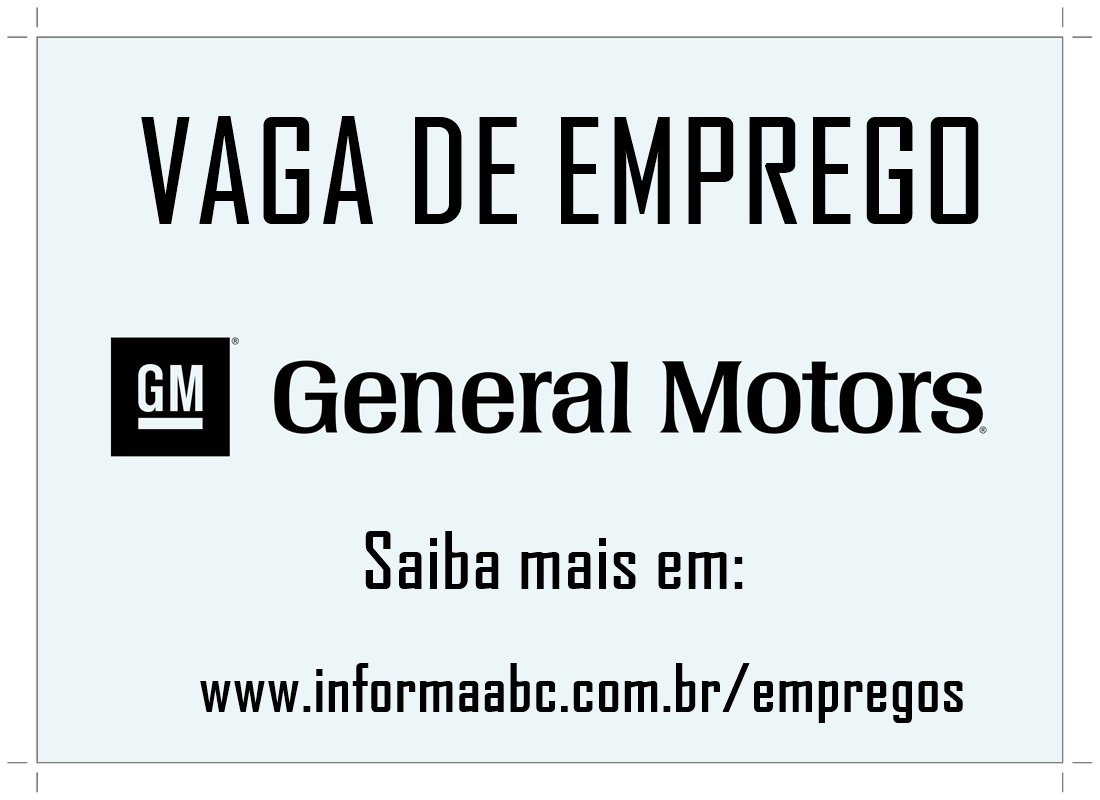 VAGA DE EMPREGO NA GM