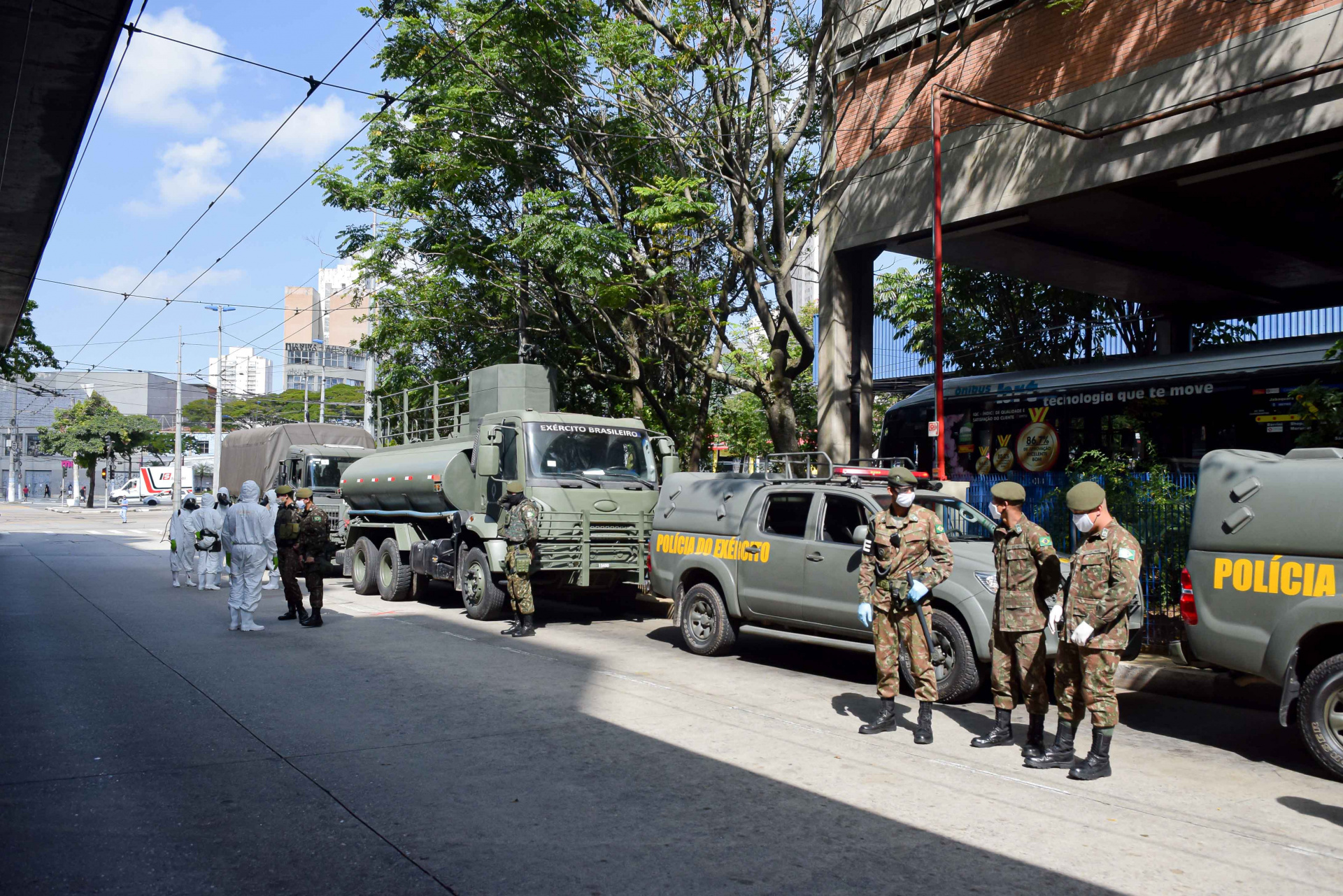 Em parceria com a Prefeitura, Exército participa do combate à Covid-19