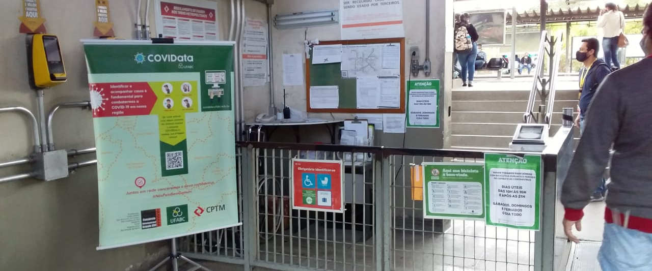 Consórcio ABC e UFABC fazem parceria com CPTM para ampliar divulgação da plataforma digital COVIData