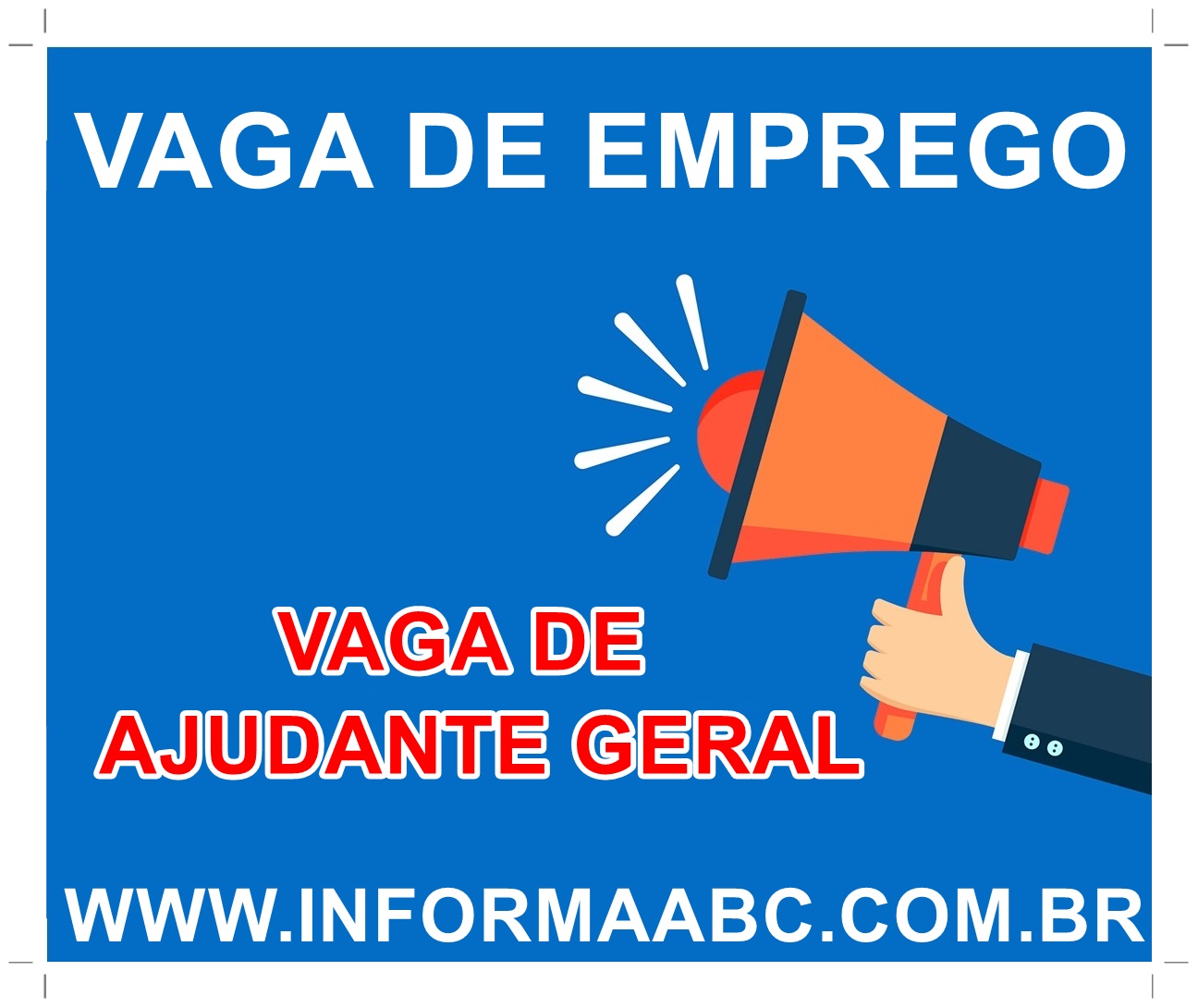 Vaga de Ajudante Geral