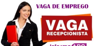 Vaga de Emprego de Recepcionista