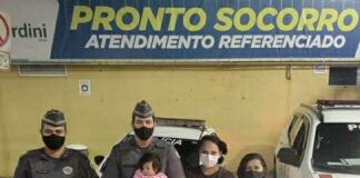 Bebê engasgada é salva por Policiais Militares