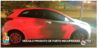 Veículo recuperado pela a Policia em Santo André