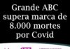 Grande ABC supera marca de 8.000 mortes por Covid-19