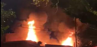 Incêndio destrói fábrica de velas em São Bernardo do Campo (SP)