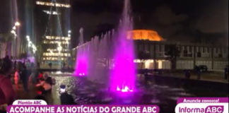 Show das Águas no Paço Municipal de Santo André com Espetáculo nas águas de Natal 🎅 🎄 🤶