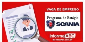Programa de Estágio da Scania vão até 18 de maio