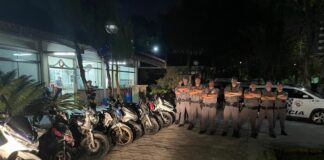Operação de Natal em Diadema apreende 28 motos, 2 carros e arma