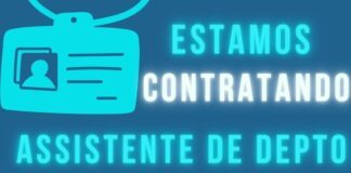 Vaga de assistente de departamento pessoal