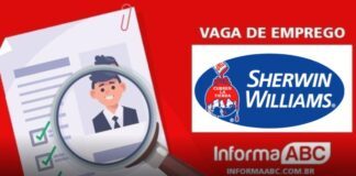 Sherwin-williams esta com vagas abertas para o grande ABC