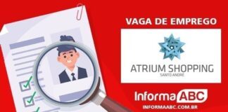 Lojas do Shopping Atrium abre oportunidade de Emprego