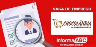 Chocolândia abre vaga de emprego
