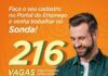 Sonda Supermercados abre 216 vagas de emprego