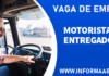 Vaga de Motorista Entregador