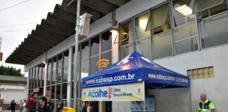 Santo André ganha tenda de hidratação no Centro para amenizar altas temperaturas