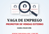 Vaga de Promotor de Vendas Externas