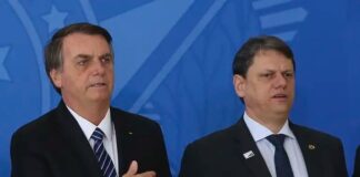 Ato reúne apoiadores de Bolsonaro em São Paulo Foto: José Cruz/Agência Brasil Leia mais em: https://www.gazetadopovo.com.br/sao-paulo/psol-questiona-mp-estadia-bolsonaro-tarcisio-palacio-dos-bandeirantes/ Foto: José Cruz/Agência Brasil