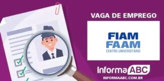 Centro Universitário FIAM FAAM oferece oportunidade de emprego