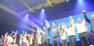 Com mais de 5.000 pessoas, Gilvan e Silvana Medeiros são oficializados como candidatos a prefeito e vice-prefeita de Santo André