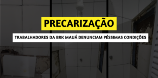 Trabalhadores da BRK Mauá denunciam péssimas condições de trabalho