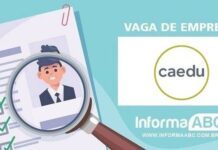 Caedu abre vaga para Jovem Aprendiz