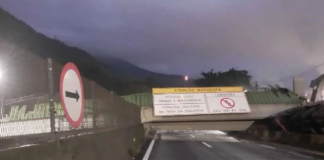 Via Anchieta é liberada nesta manhã após queda de passarela